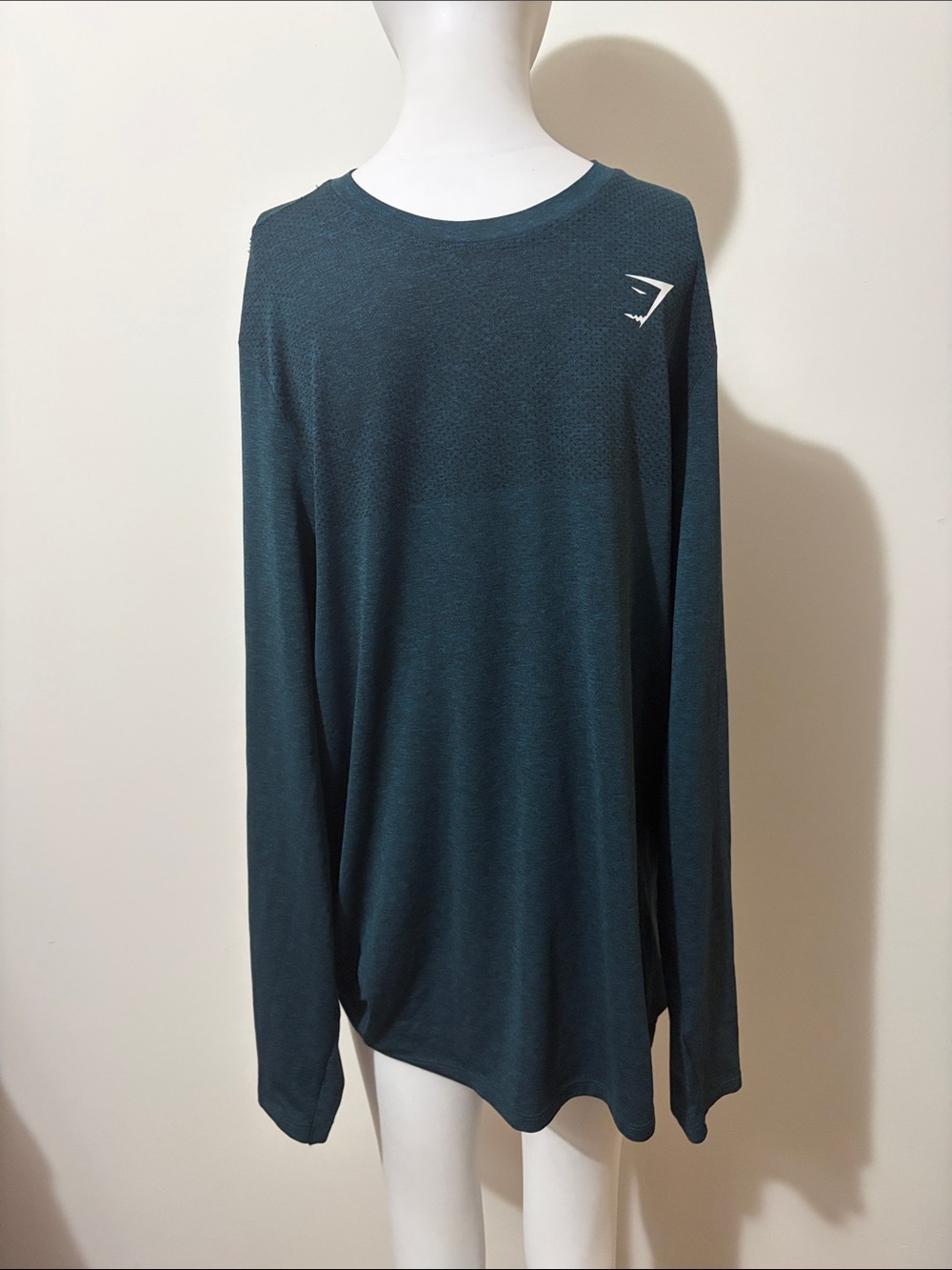 Gymshark Men's Long Sleeve Crew in Teal
